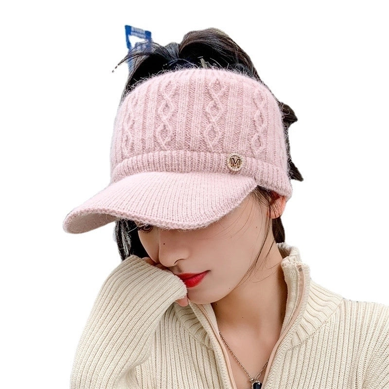 Women's Elegant Basic Twist Curved Eaves Ivy Cap
