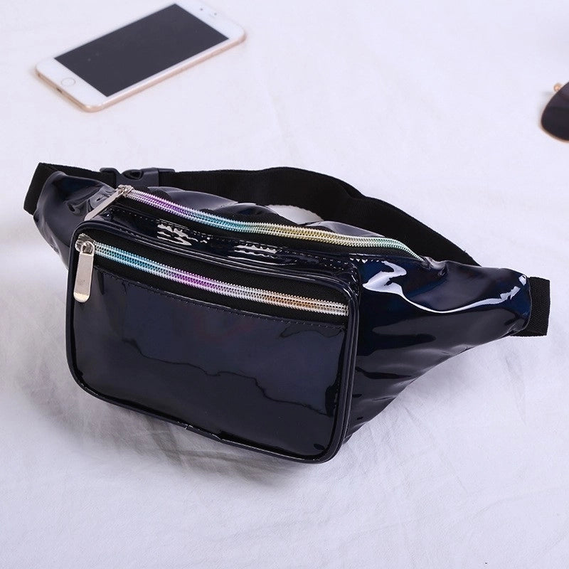 Women's Streetwear Solid Color Pu Leather Waist Bags