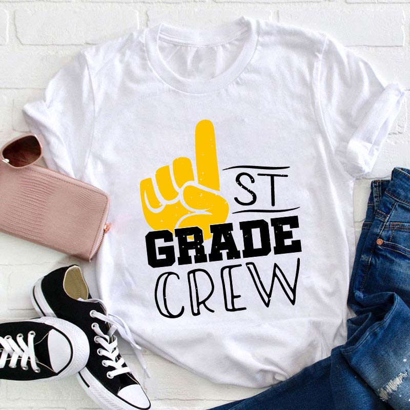 Personalized Grade Gesticulation Teacher T-Shirt