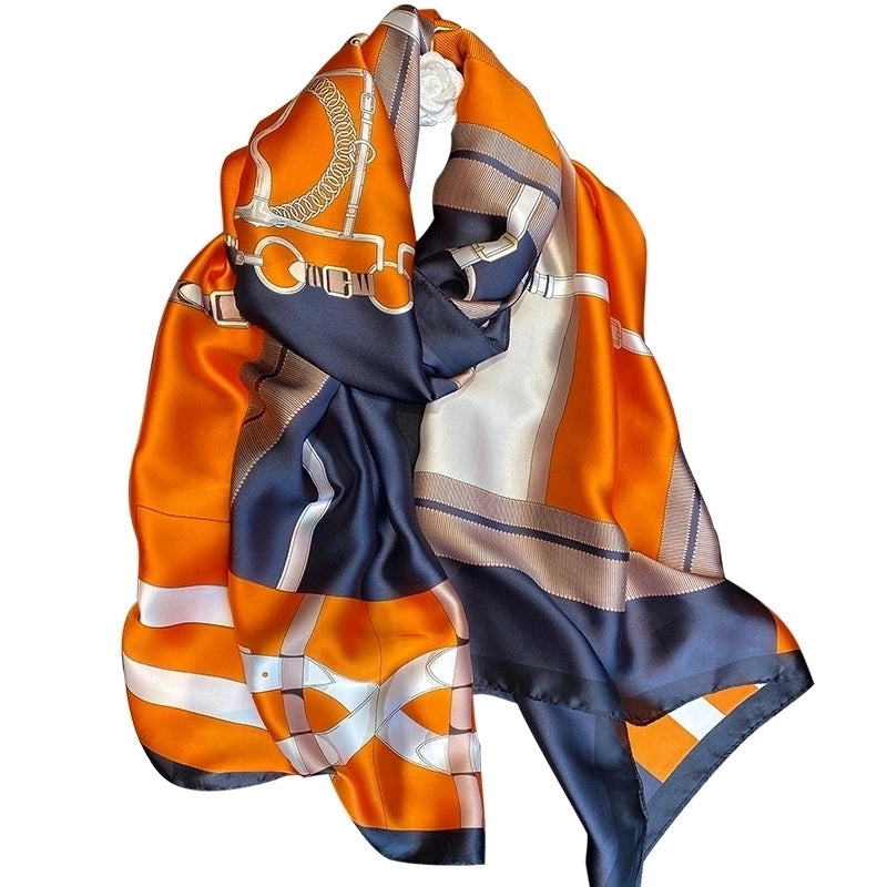 Fashion Silk Scarf Dual-use