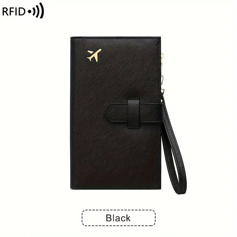 Simple Plane Pattern Long Travel Wallet