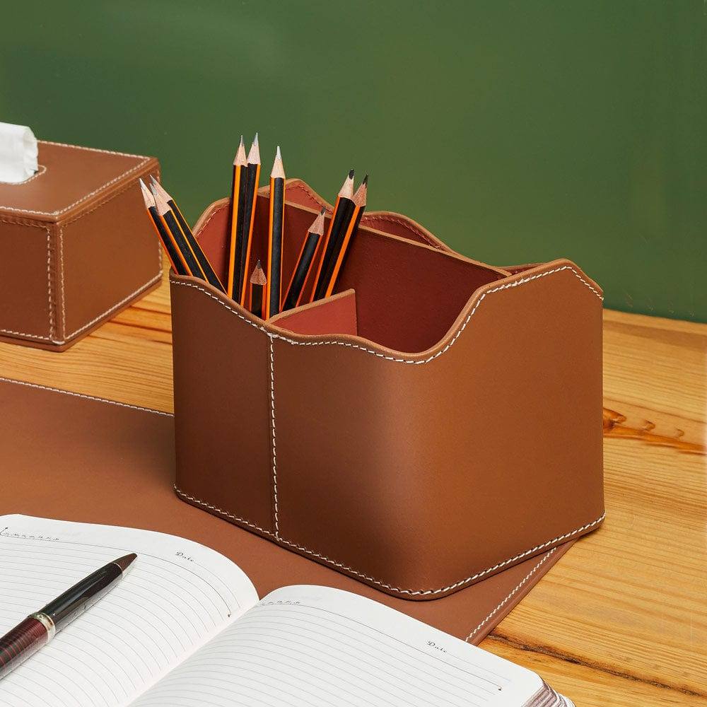 Modella Desk Caddy - Cognac