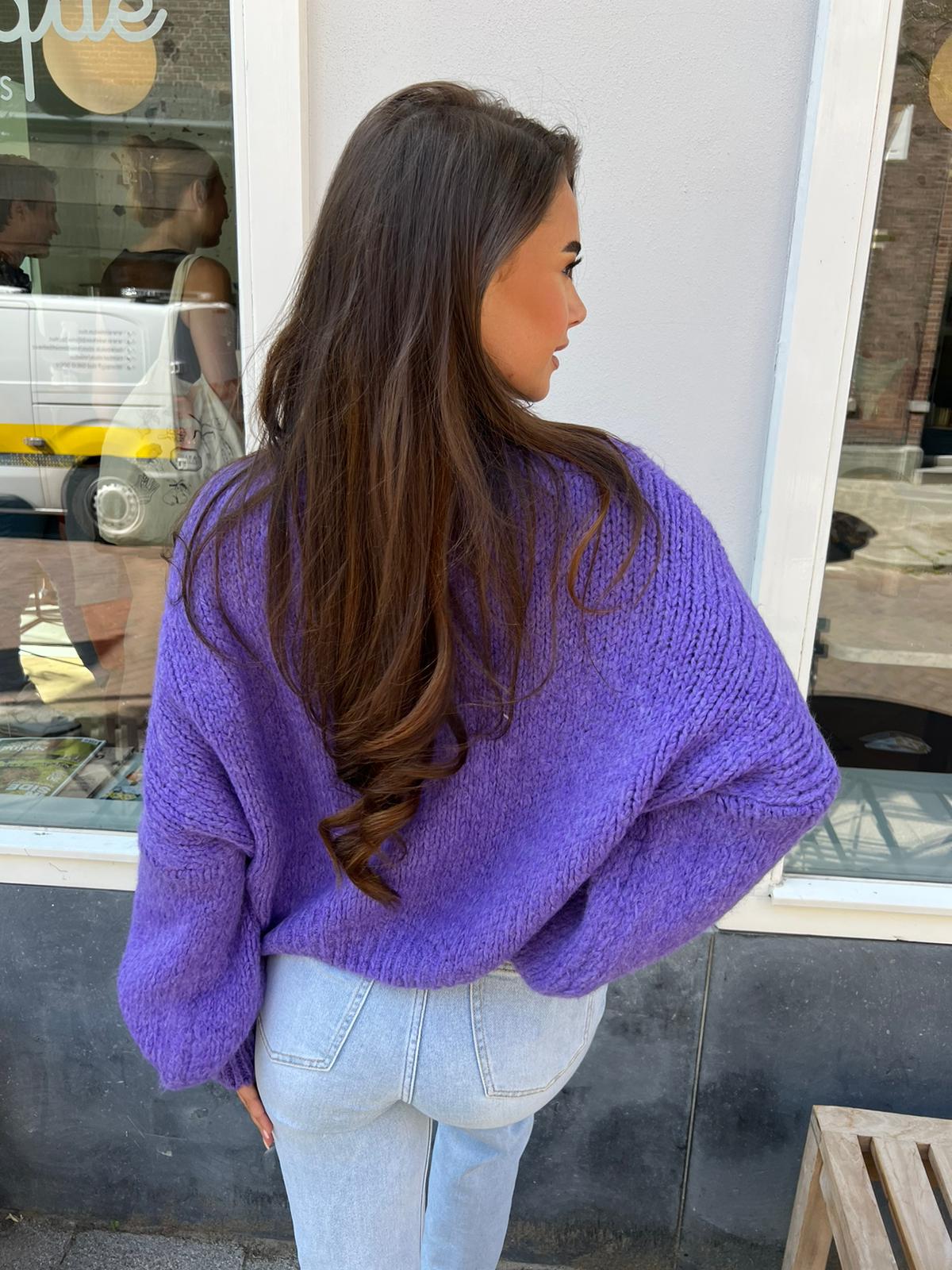 Kiki sweater long sleeve purple