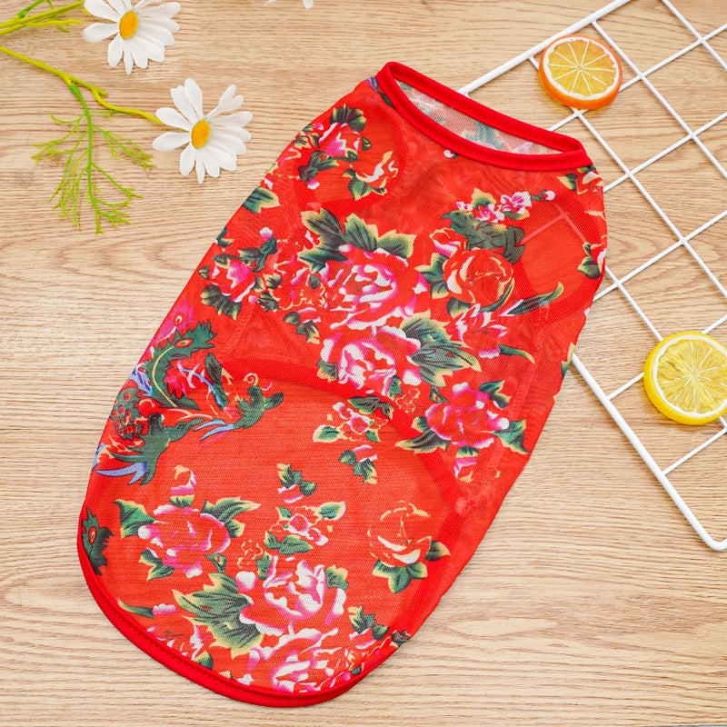 Big Dog 130kg Pet Clothes Vest Supplies Dog Cat Teddy Koji Golden Wool Method Bucket Mesh Breathable