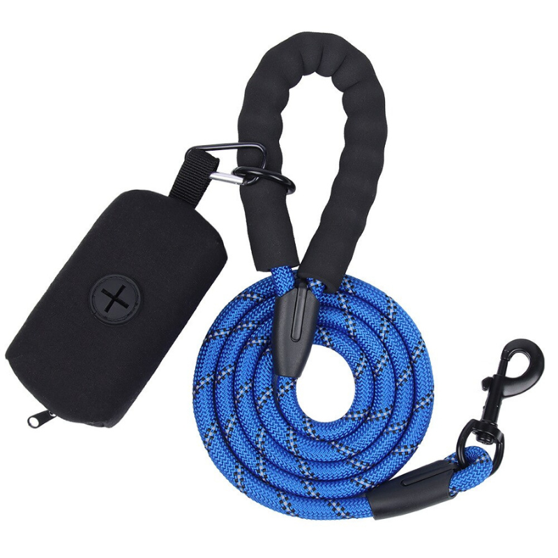 1.5M Large Dog Leash With Waste Poop Bag