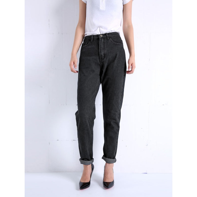 Women's Vintage High Waist Boyfriend Jeans