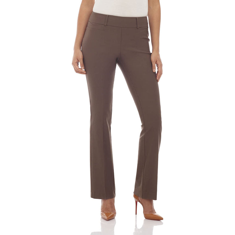Women's Solid Ease In To Comfort Fit Bootcut Stretch Pant