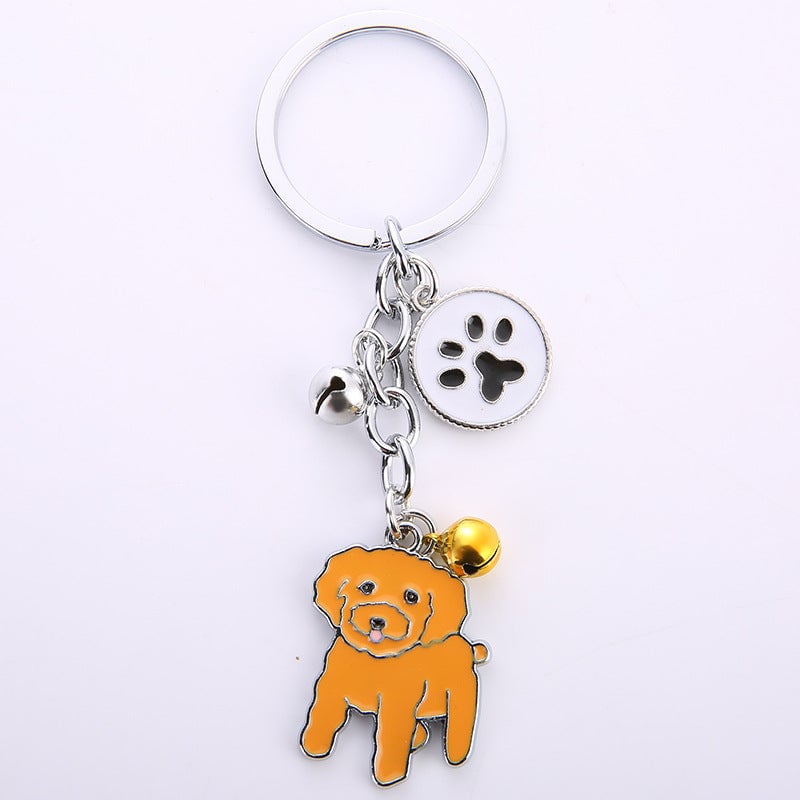 Personalized Dog Pattern Keychain