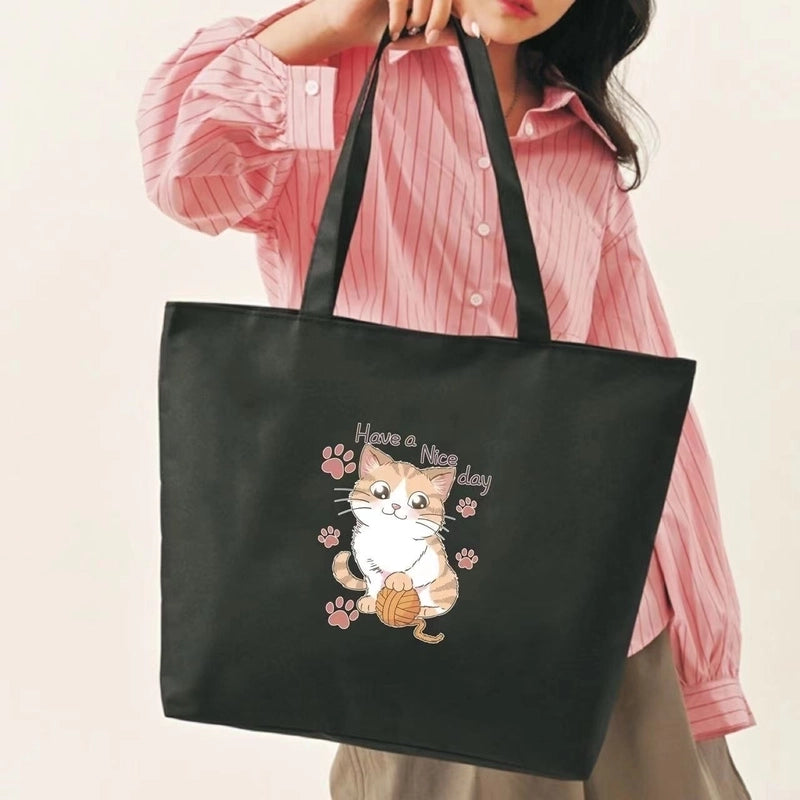 Women's Medium Canvas Letter Classic Style Square Zipper Shoulder Bag