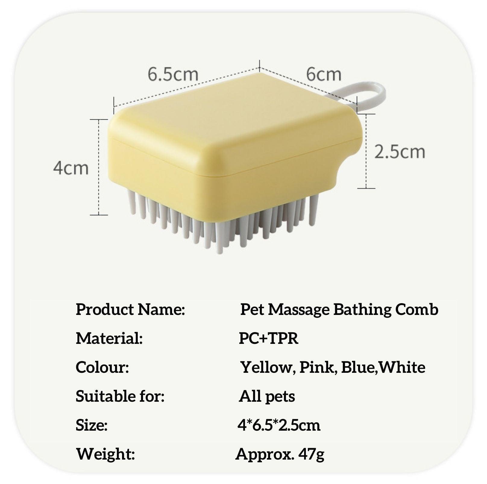 Pet Massage Bathing Brush For Cat and Dog