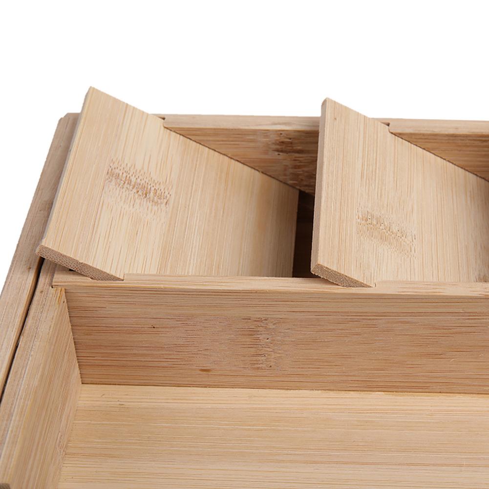 Bamboo. expandable cutlery tray. Cutlery drawer. Organizer. Kitchen