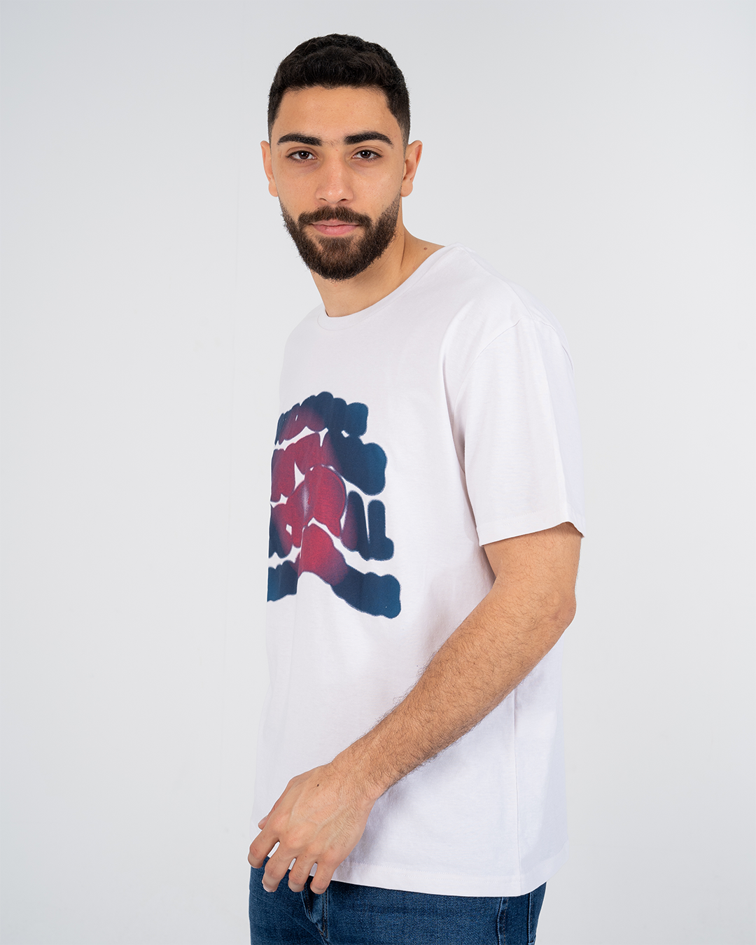 Oversized Printed Mens T-shirt Printed