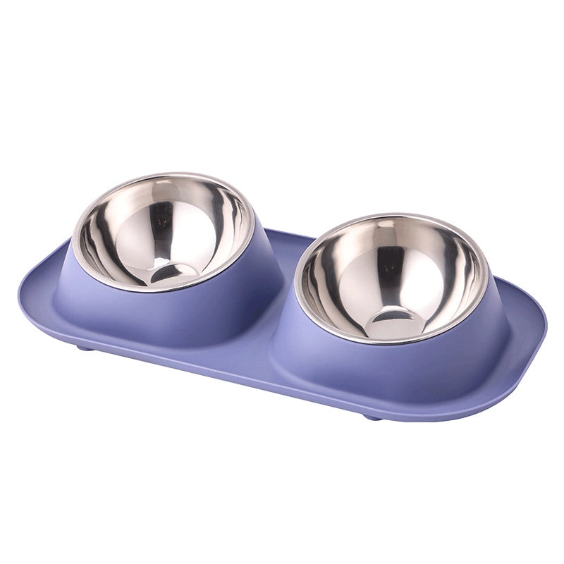 Popular Pet Bowl Double Bowl Pet Dog Basin Anti-splash Dog Bowl Cat Bowl Pet Supplies In Stock