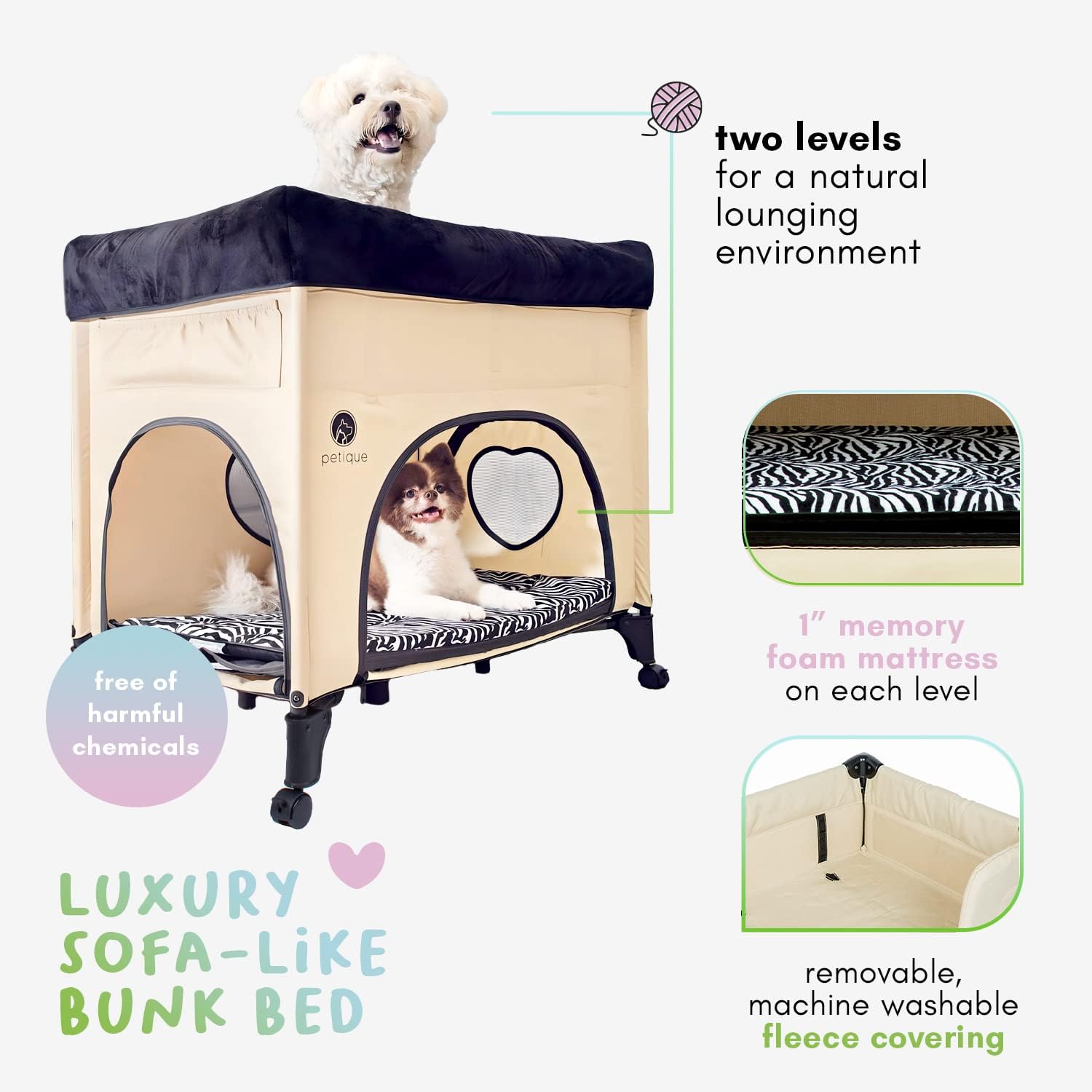 PETIQUE Bedside Lounge Pet Bed