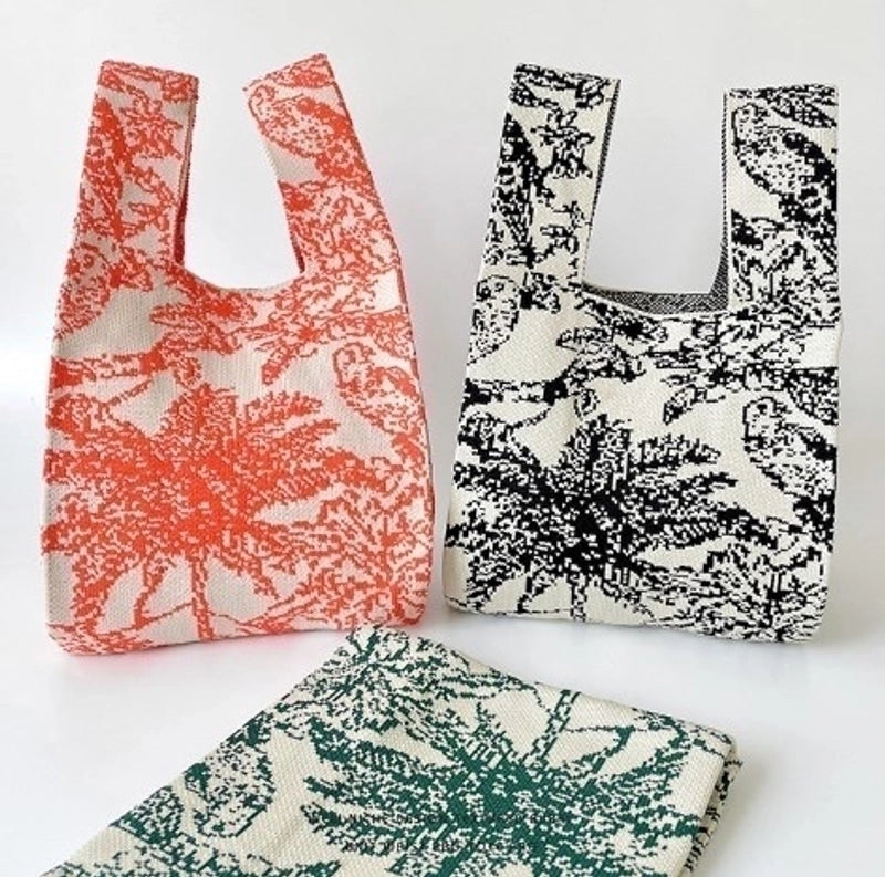 Women's Medium Polyester Flower Streetwear Open Handbag