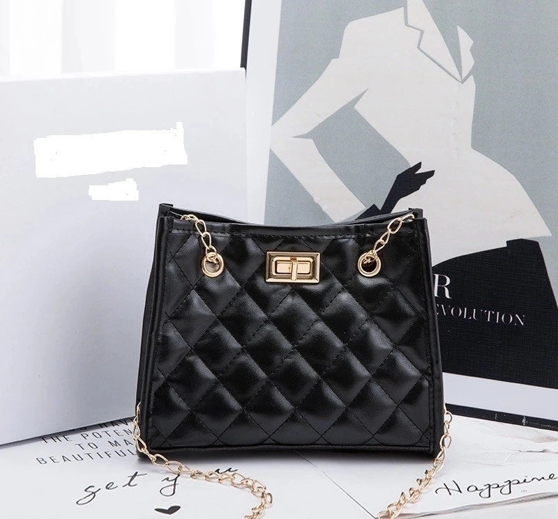 New Fashion Women's Solid Color Geometric Embroidered Bag