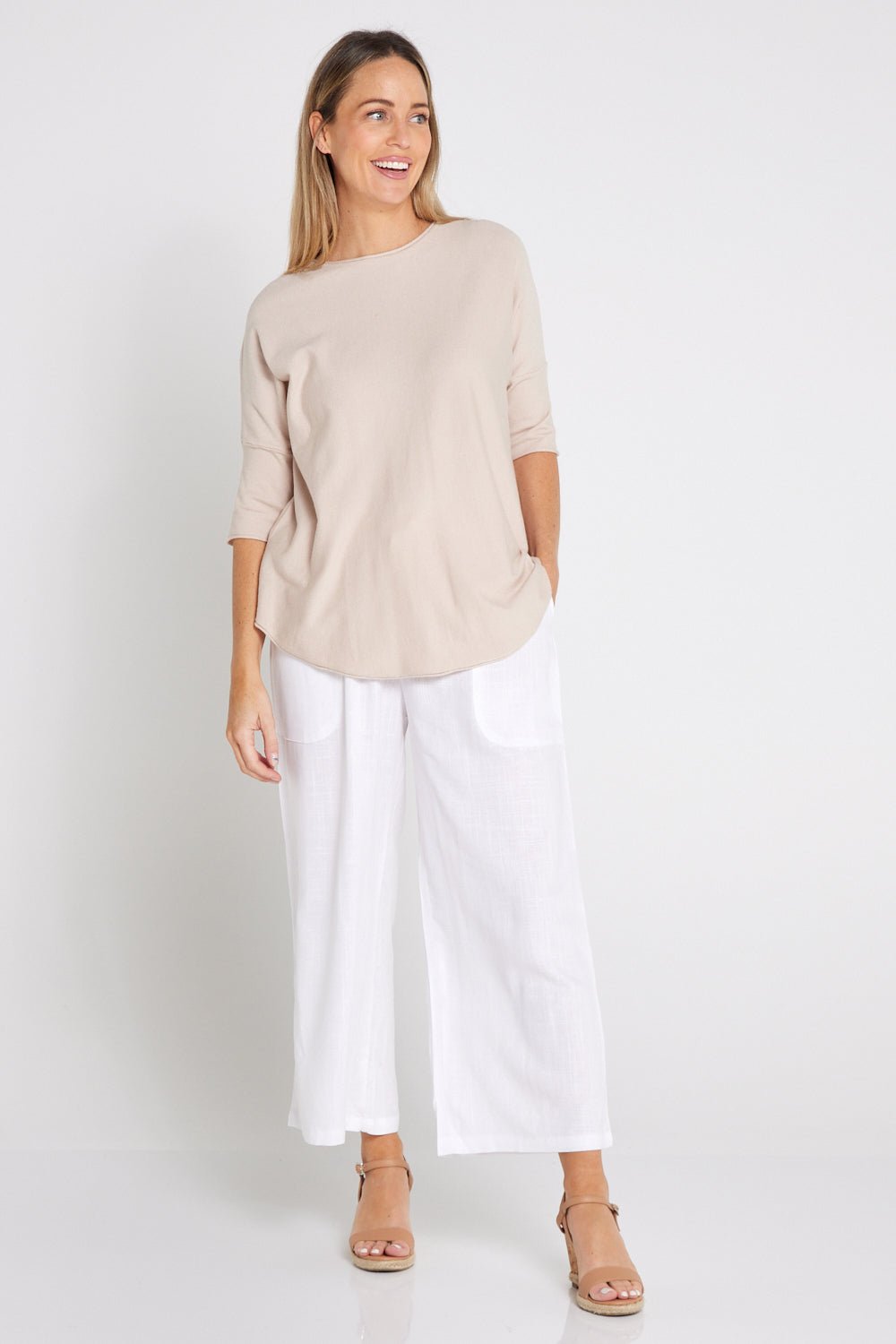 Linen Pants - White Linen