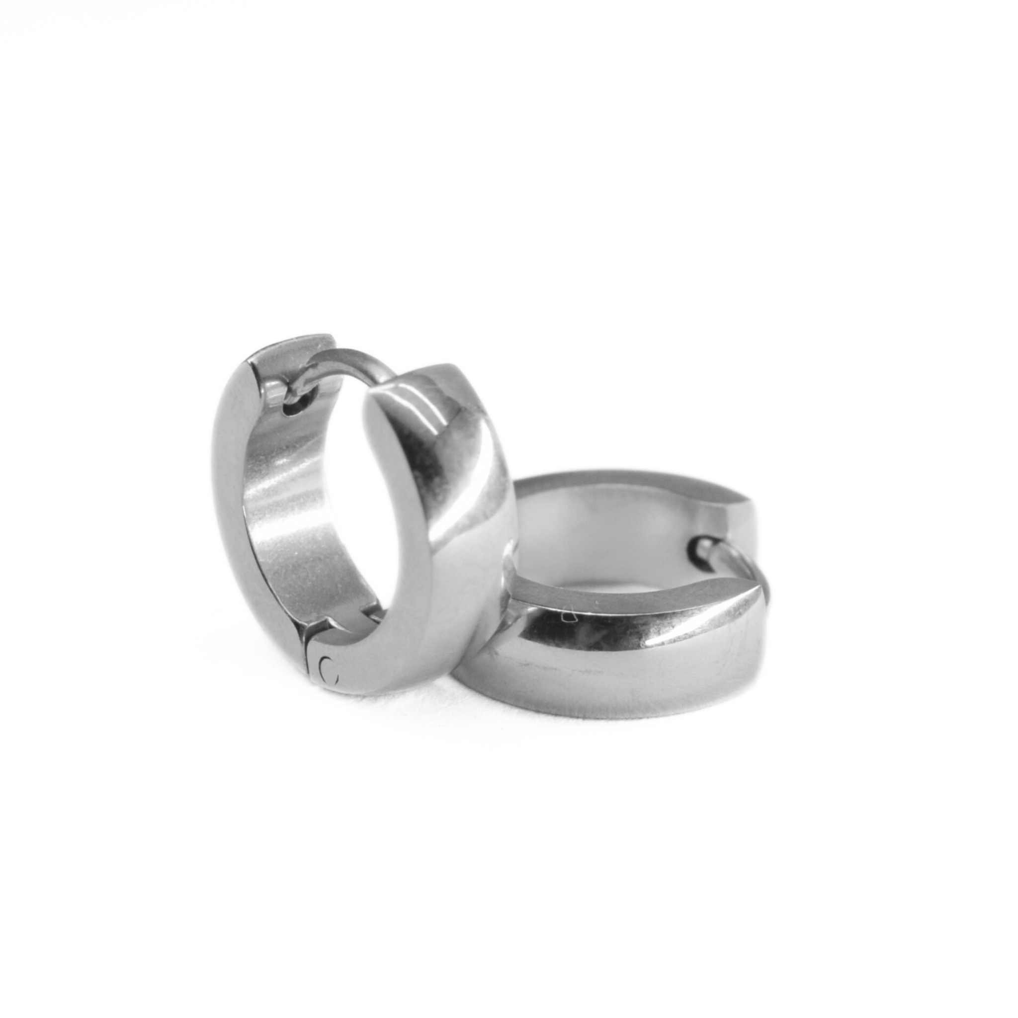 10mm Chunky hoops - Silver