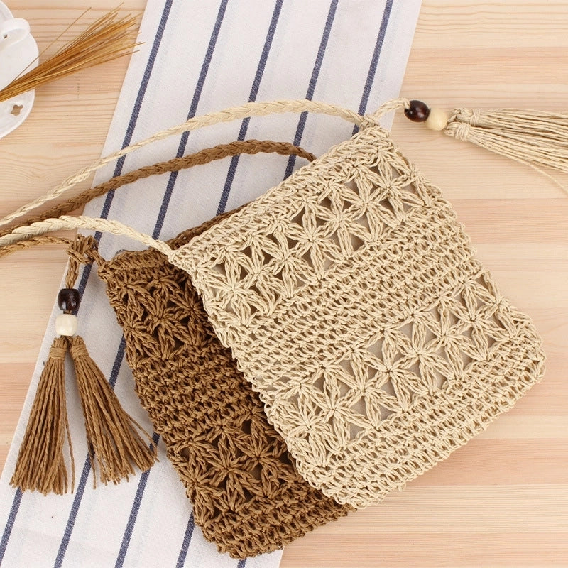 Women's Small Spring&summer Straw Basic Straw Bag