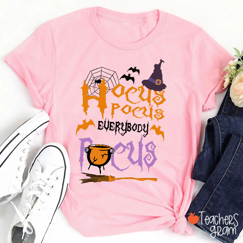 Hocus Pocus Everybody Focus Witch Hat T-Shirt