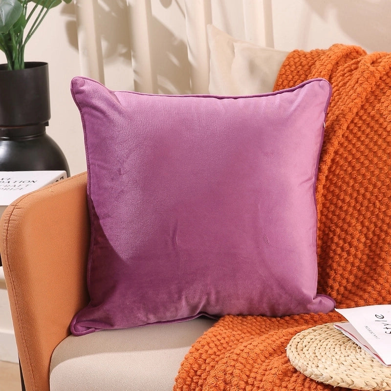 Solid Color Plush Pillow Cases