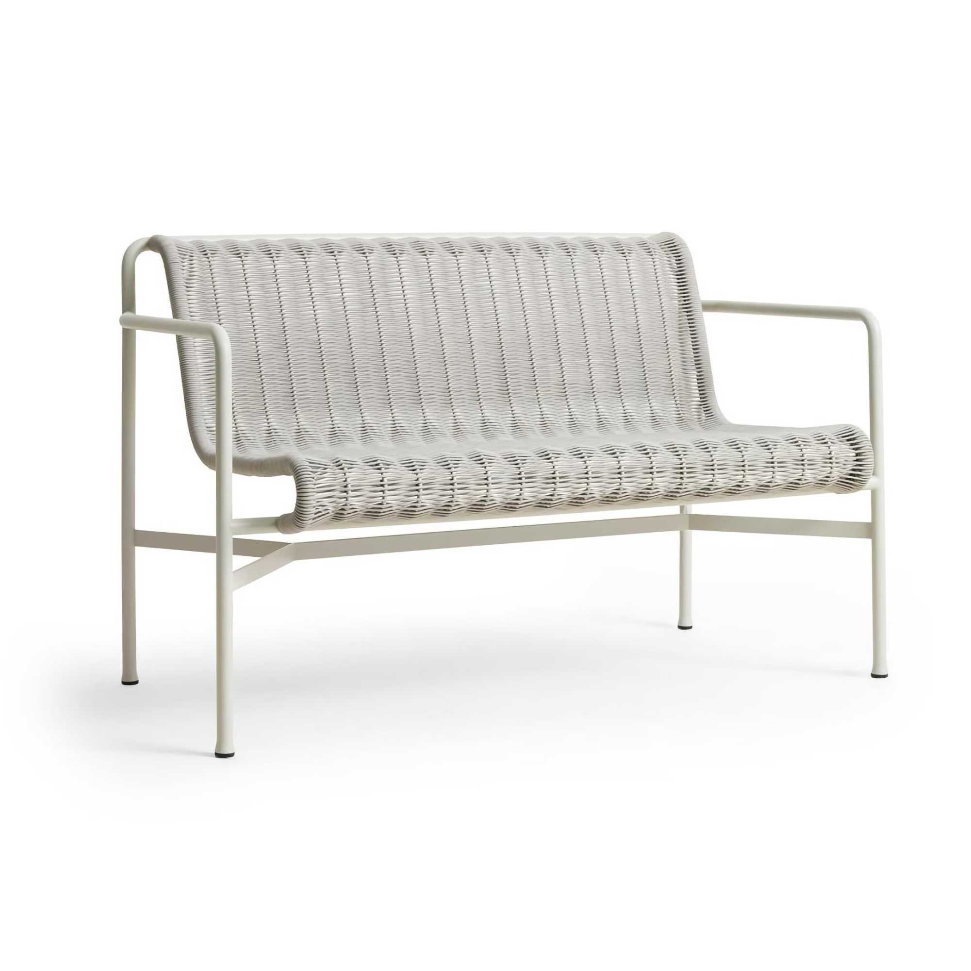 HAY Palissade Cord dining bench w armrest