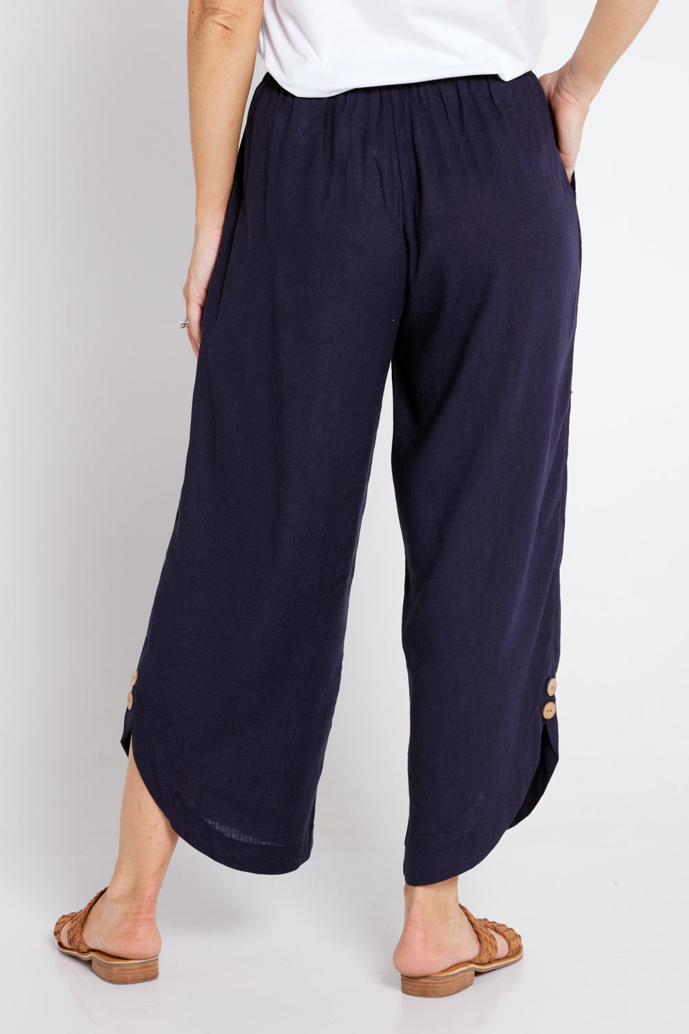 Linen Pants - Navy
