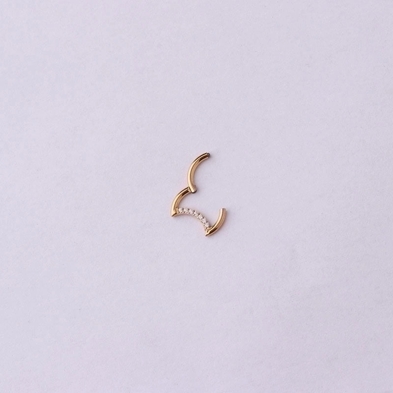 Nose Rings & Studs Fashion Water Droplets 316L Stainless Steel  Plating