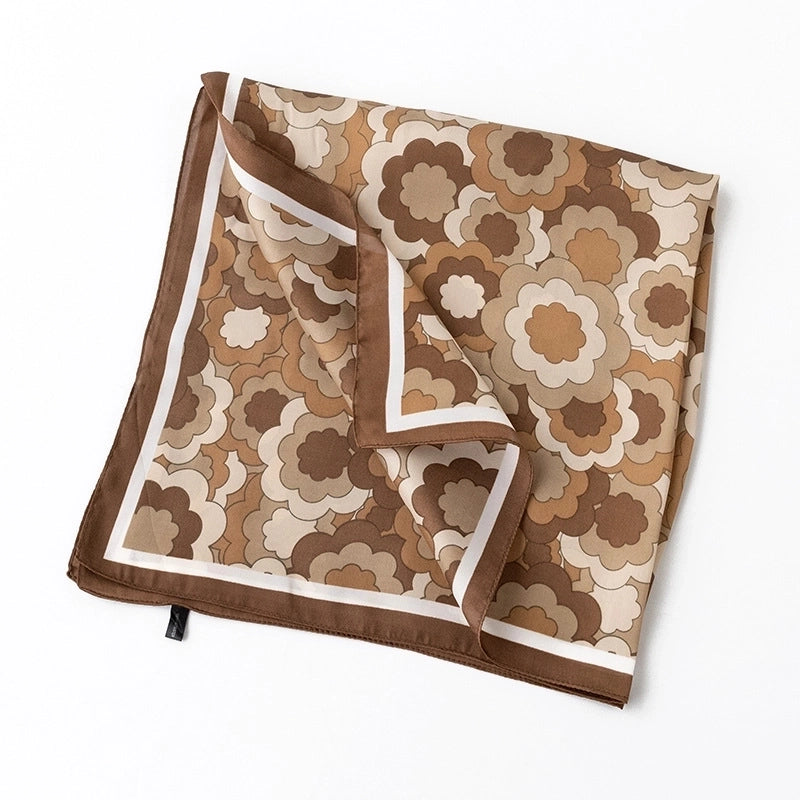 Women's Sweet Flower Polyester Printing Bandanas