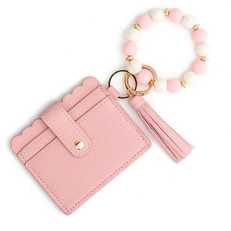 Women's Solid Color Pu Leather Open Card Holders