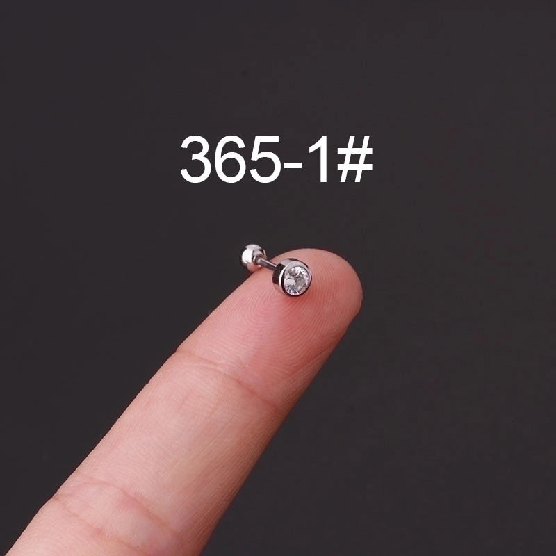 Ear Cartilage Rings & Studs Fashion Geometric 316L Stainless Steel  Plating