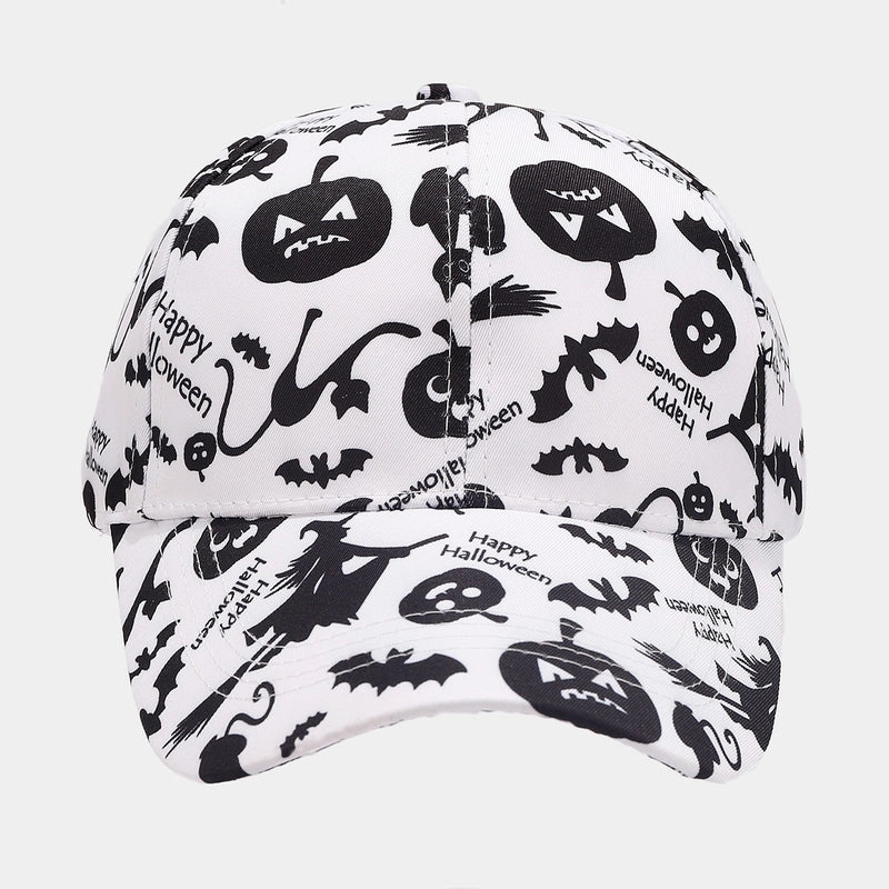 Women's Minimalist Classic Style Color Block Printing Curved Eaves Baseball Cap
