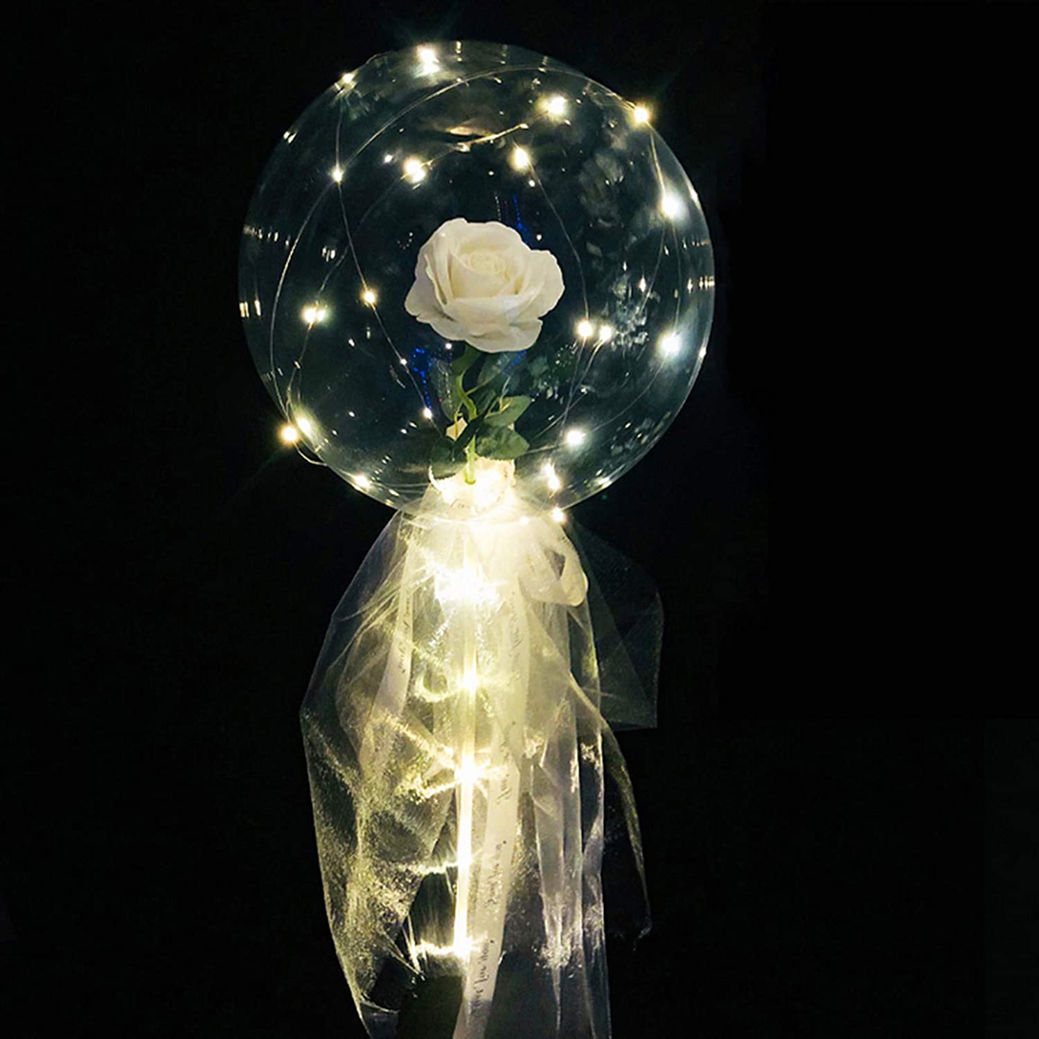 LED BALLOON ROSE BOUQUET( 2 Pcs)