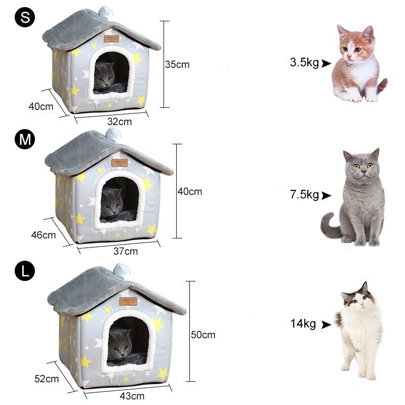 Cat Nest Removable Washable House