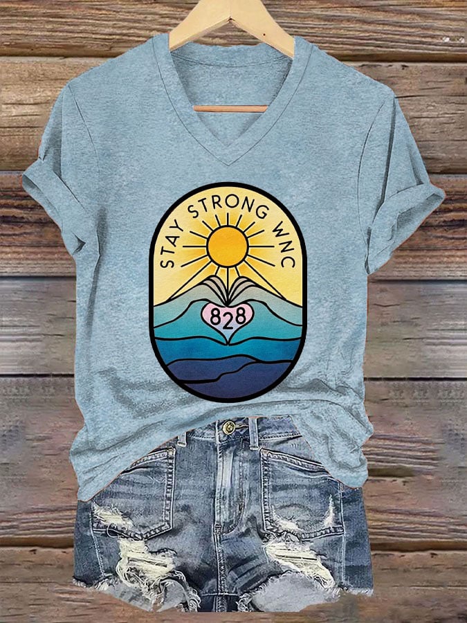 Women's Hurricane Stay Strong WNC Print T-Shirt