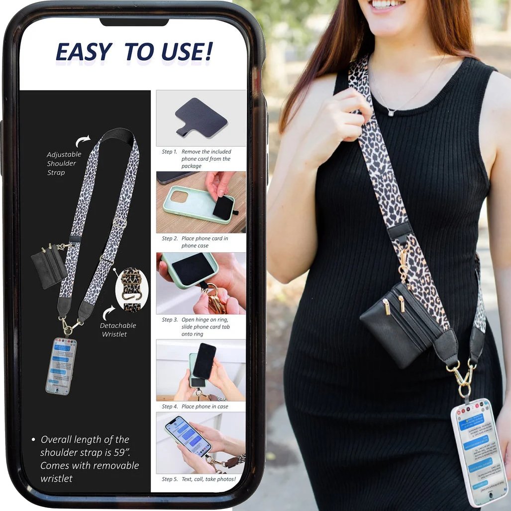 💖Last Day 49% OFF-Phone Strap with Zippered Pouch