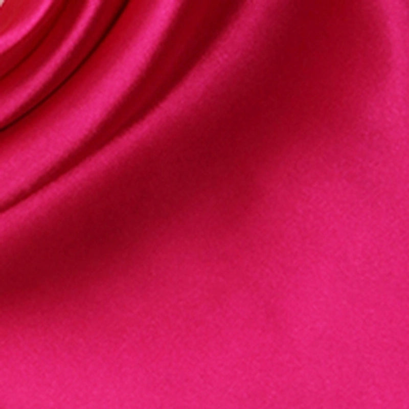 Women's Minimalist Solid Color Satin Printing Silk Scarf