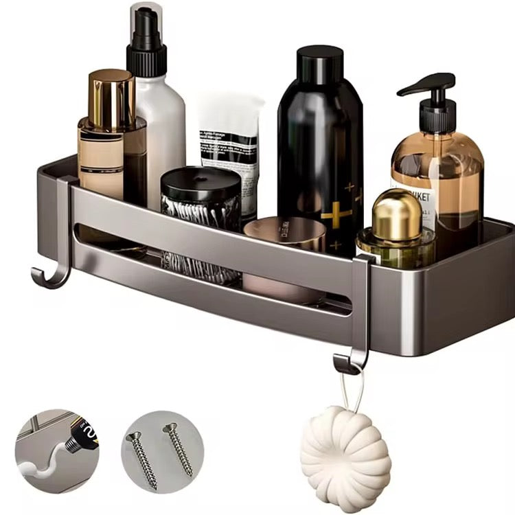 Multifunctional  Aluminum Bath Towel Shelf Storage Rack Set Bathroom Storage Rack