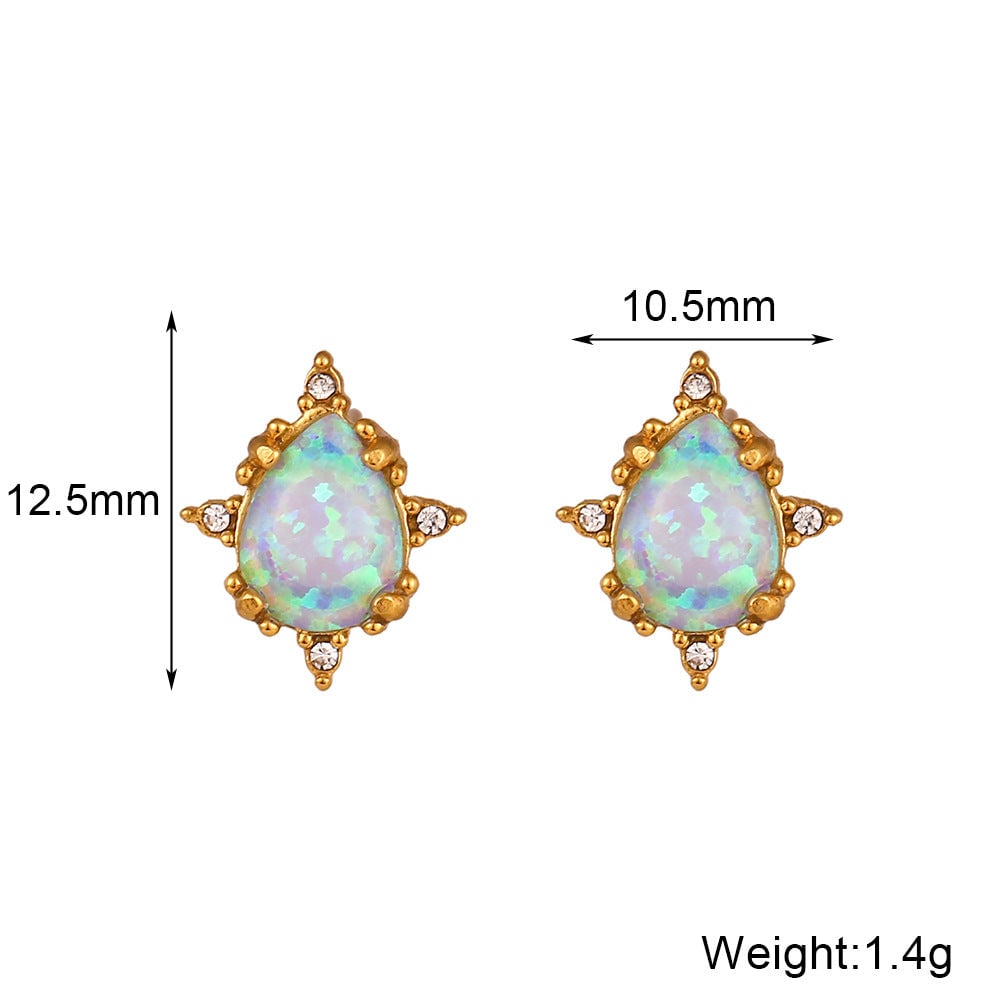 Fashion Circle Geometric Stainless Steel 18K Gold Plated Necklaces