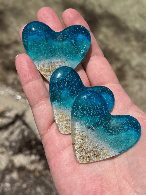 🎁The Best Gift🎁Glass Beach Pocket Heart