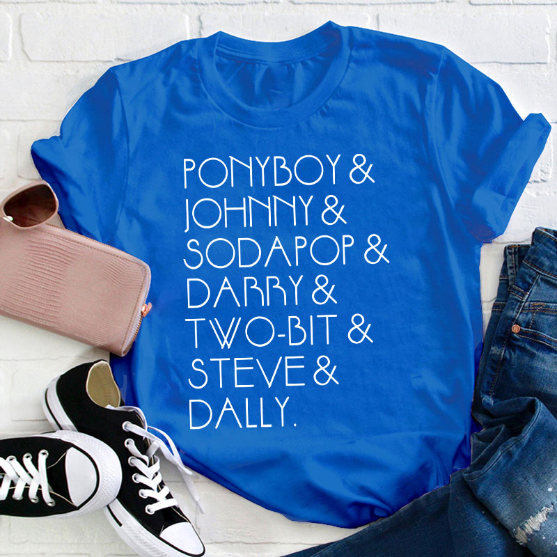 The Outsiders Shirt Characters Teacher T-Shirt