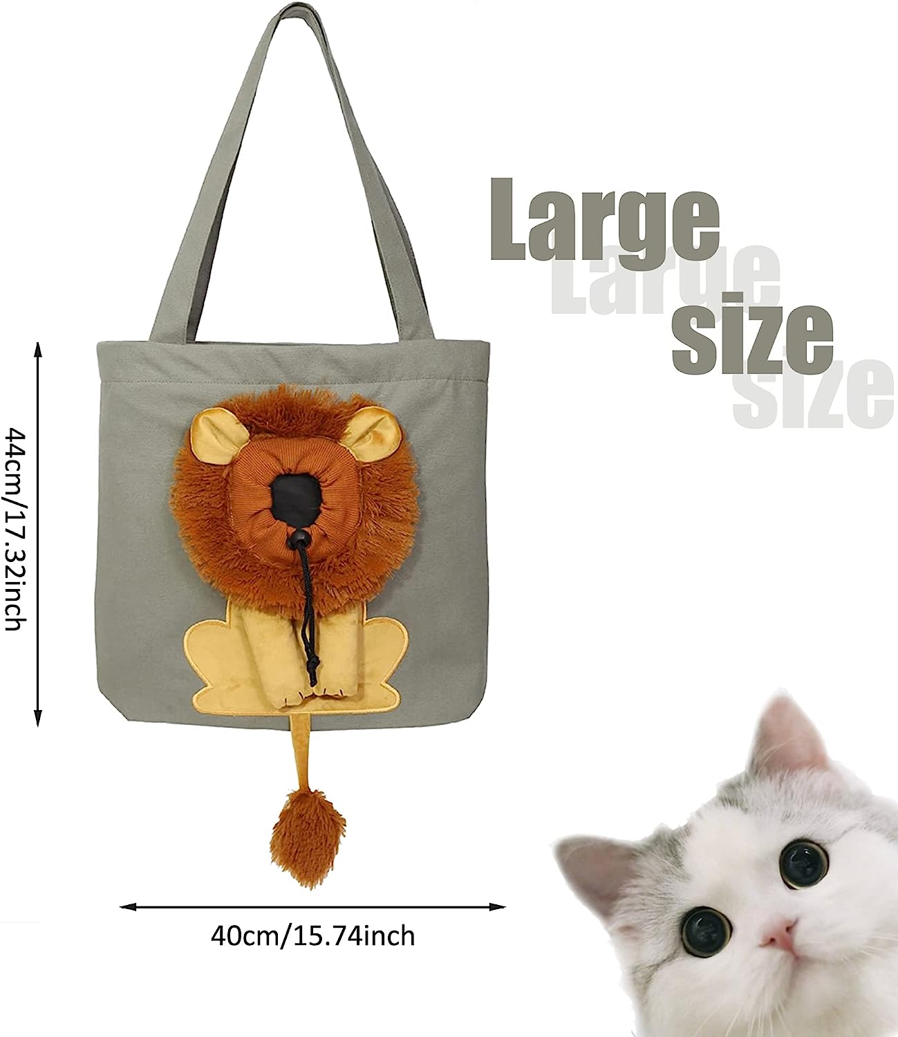 Pet backpack outcrop canvas lion shape