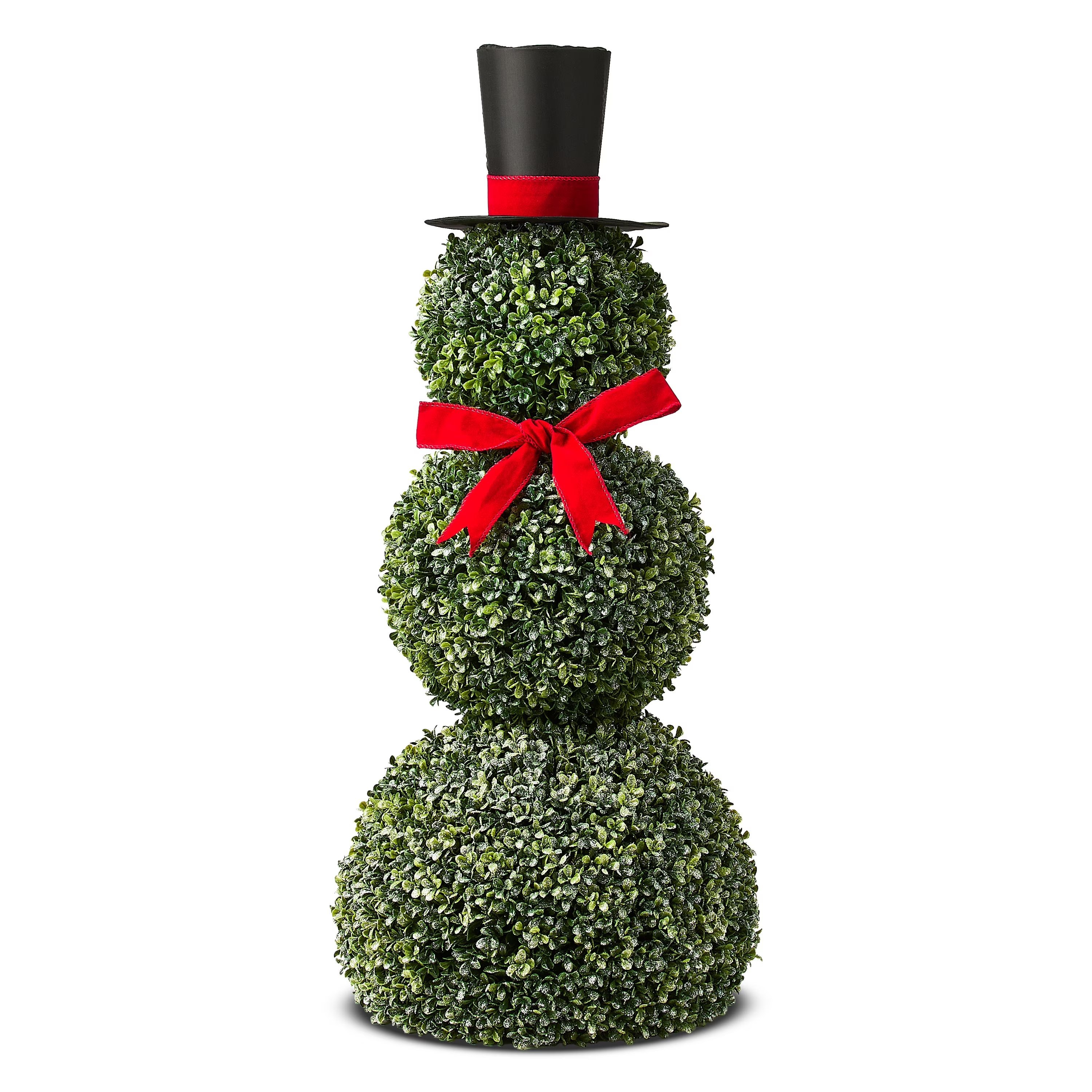 🎅Christmas Limited Sale🔥Snowman Boxwood Topiary Christmas Indoor/Outdoor Decoration, 32
