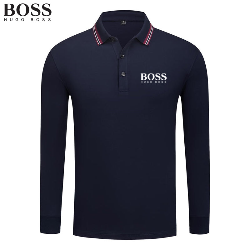 BOSS Men Long Sleeve T-Shirt POLO Shirt for Spring Autumn