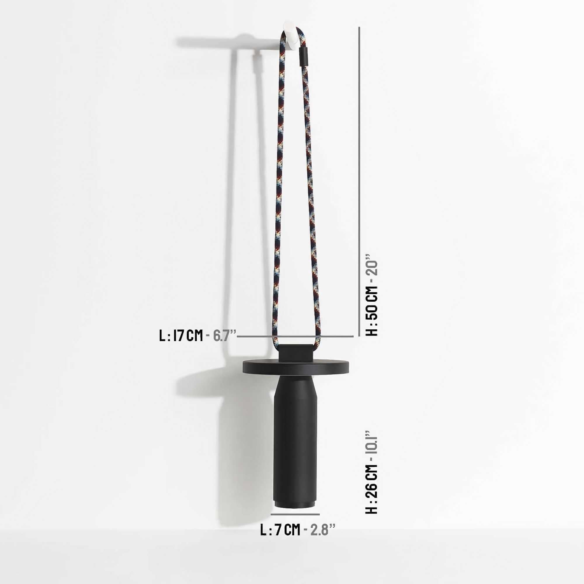 Petite Friture Quasar portable lamp. black