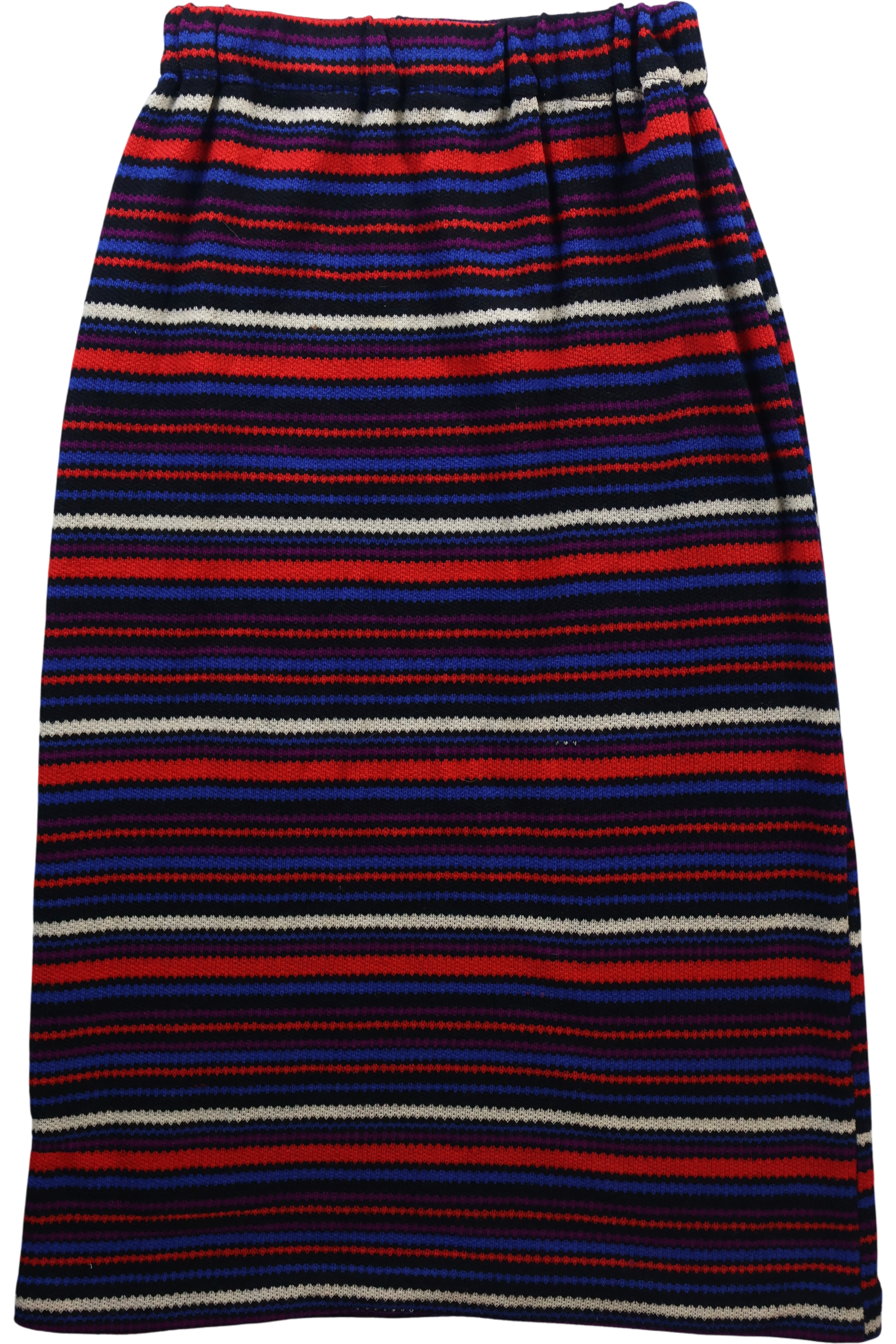 70's Wool Stripe Maxi Skirt