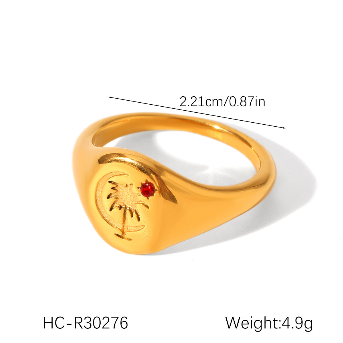 Stainless Steel Diamond Ring Titanium Steel Eight-Pointed Star Ring Female Versatile Hand Jewelry