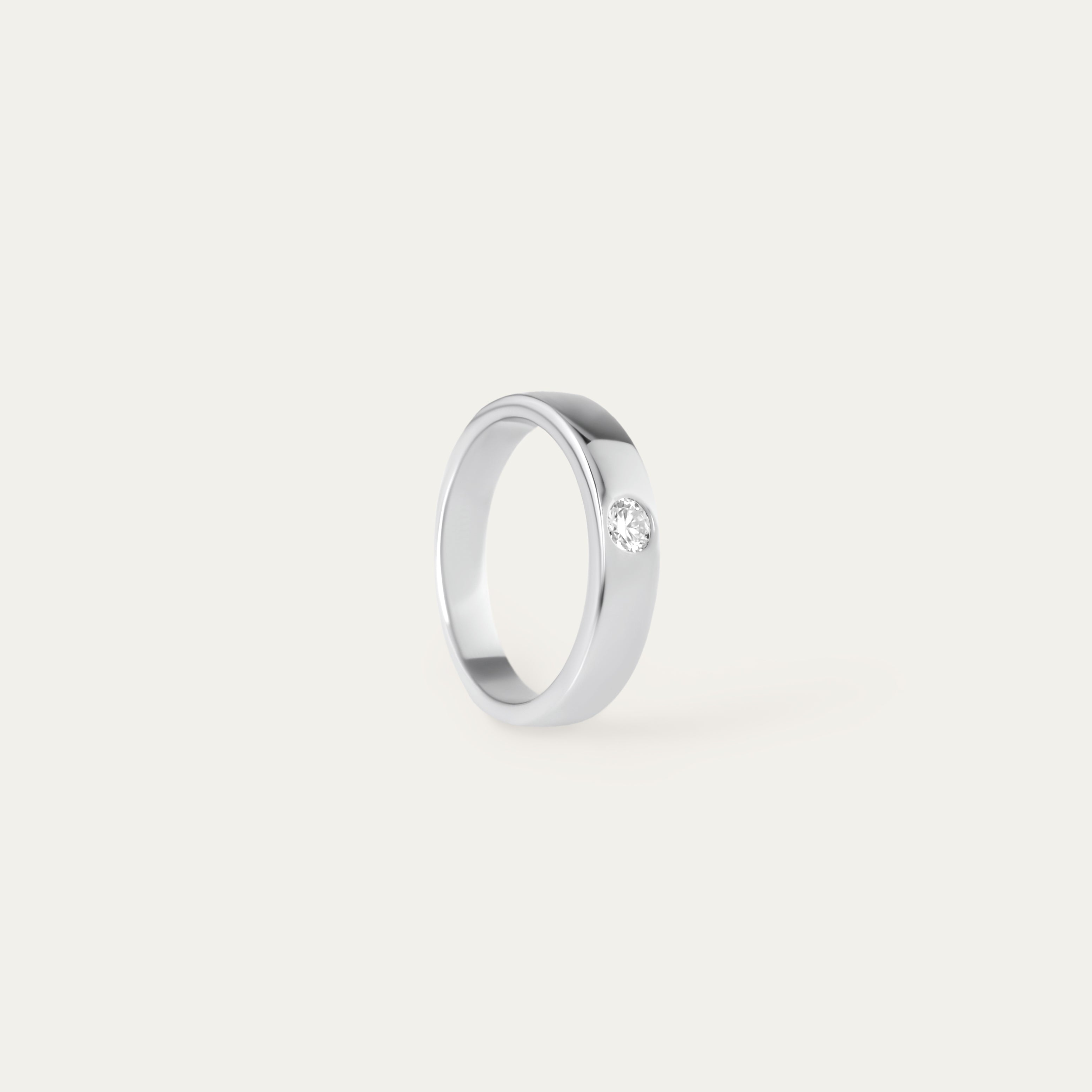Emani 0.30ct Moissanite Ring (925 Sterling Silver. Size 8)