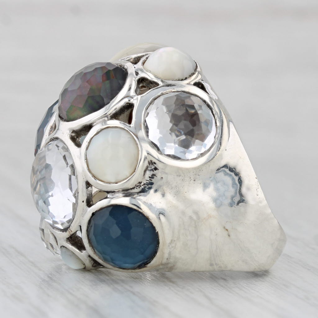 Ippolita Rock Candy Collection Ring Sterling Silver Mother of Pearl Quartz