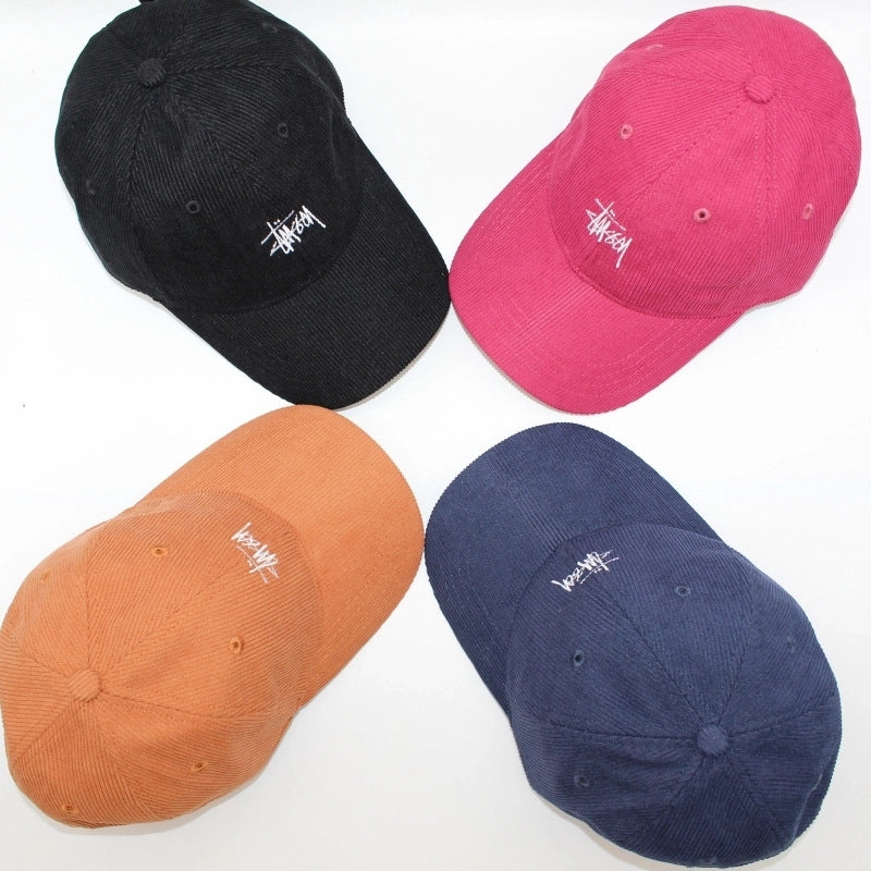 Unisex Retro Minimalist Letter Embroidery Curved Eaves Baseball Cap